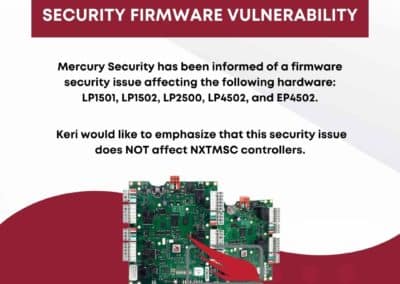 Notice Regarding Mercury Security Firmware Vulnerability