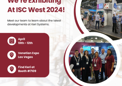 Keri Systems is excited to be exhibiting at ISC West on Wednesday April 10th – Friday April 12th, 2024, in Las Vegas